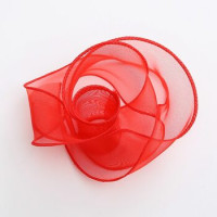 Лента из органзы 4 см кудрявая