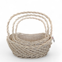 Набір овальних кошиків велекий  (3шт)