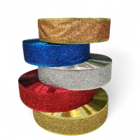 Стрічка на дроті з глітером