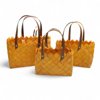 Набір корзин-сумочок натуральних ( 3 шт. )