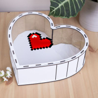 Копия Деревянная коробка сердце 31 см