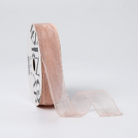 Стрічка з органзи 2,5 см ніжність