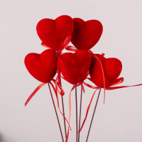 Топер оксамитове серце 3,5 см (5 шт. )