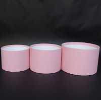 Коробки картонные однотонные D17.5, D15.5, D14 см (комплект 3 шт.)