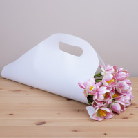 Пакет для цветов пластиковый из застежками