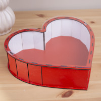 Копия Деревянная коробка сердце 31 см