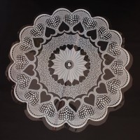 Серветка Ø 50  Білі дизайни