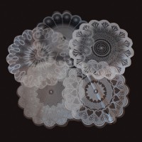 Серветка Ø 50  Білі дизайни