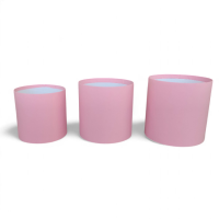 Коробки картонні  однотонні D10, D12, D13 см (комплект 3 шт.)