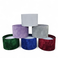 Коробки картонные однотонные бархатные D17.5, D15.5, D14 см (комплект 3 шт.)