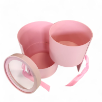 Коробка двухъярусная для цветов и конфет