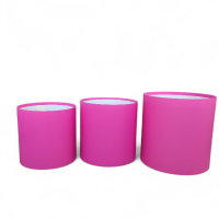 Коробки картонні однотонні D25, D22, D20 см (комплект 3 шт.)