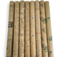 Бумага крафт с печатью