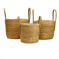 Набір корзин високих натуральних  ( 3 шт)